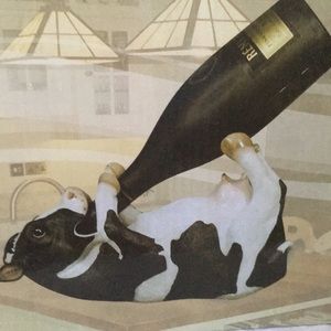 Bovine Brew Cow wine bottle holder